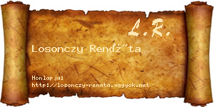 Losonczy Renáta névjegykártya