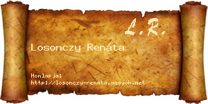 Losonczy Renáta névjegykártya