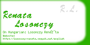 renata losonczy business card